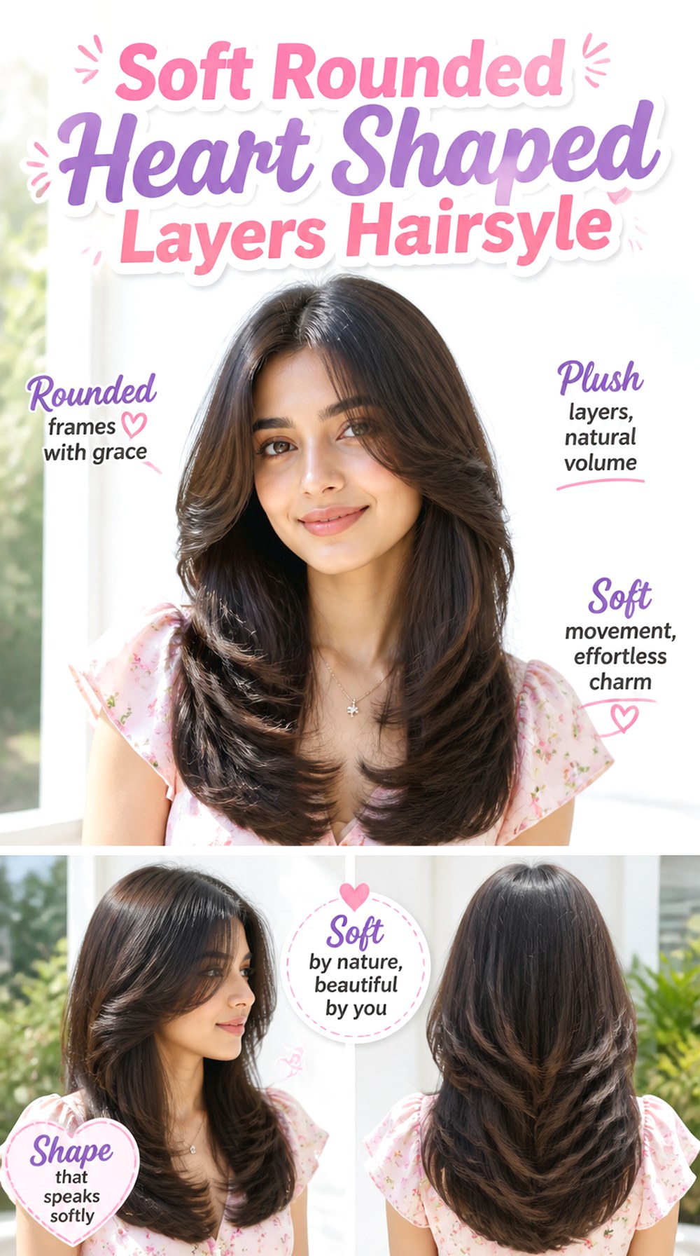 Soft Rounded Heart Shaped Layers