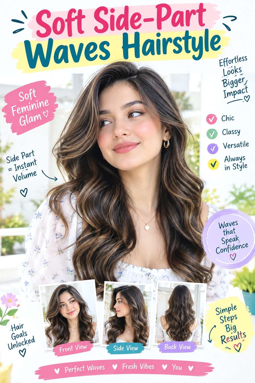 Soft Side-Part Waves Hairstyle