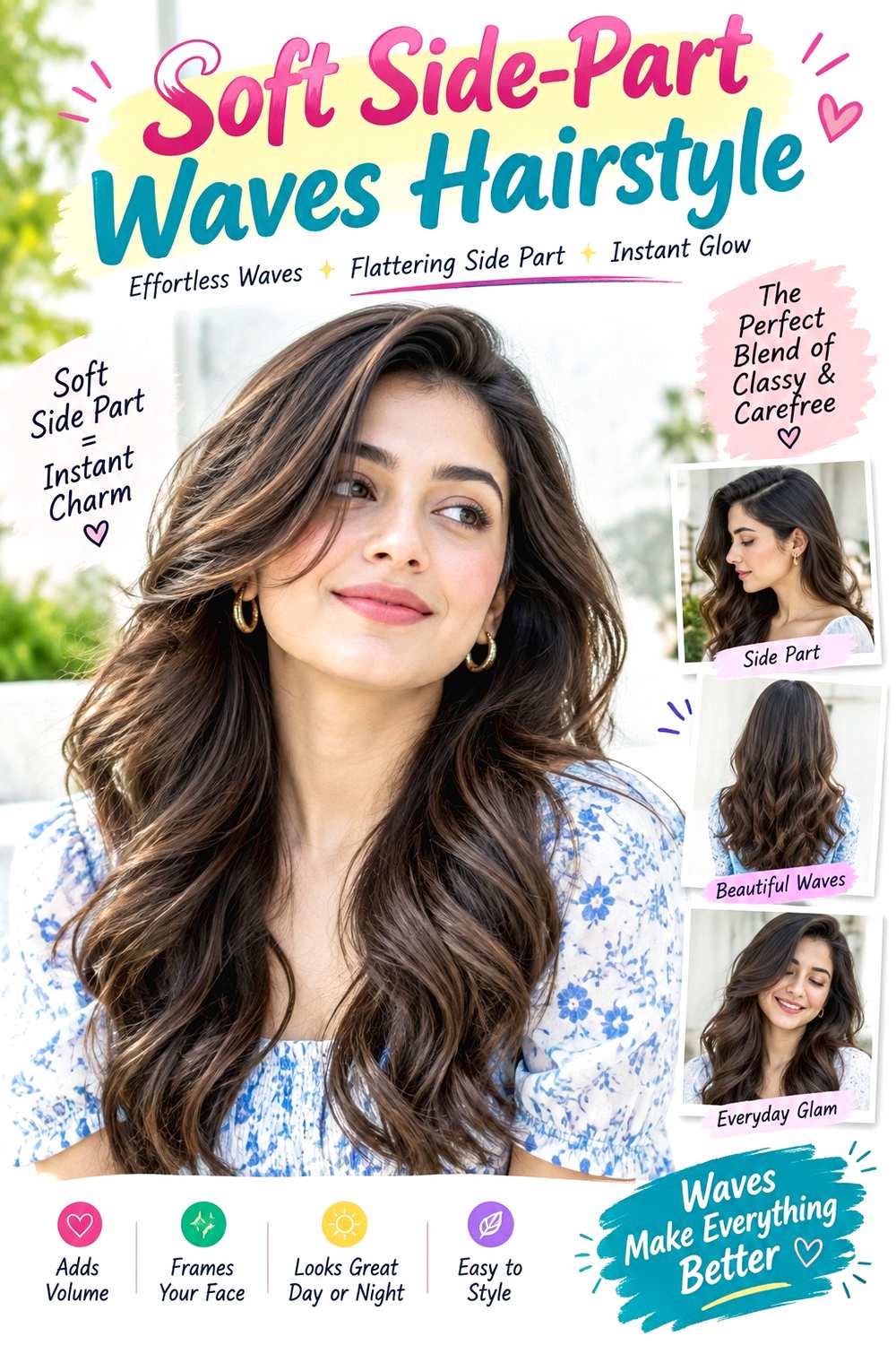 Soft Side-Part Waves Hairstyle