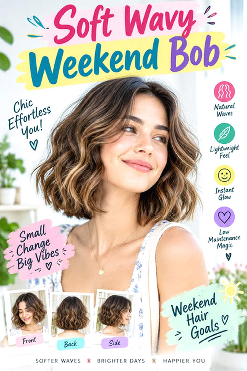 Soft Wavy Weekend Bob