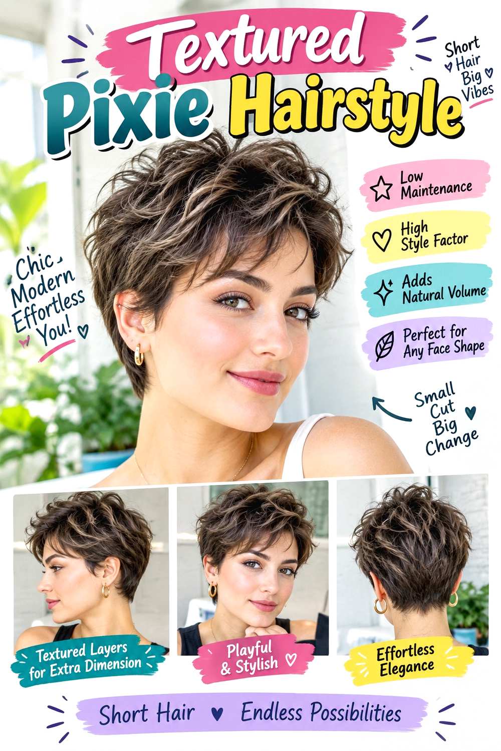 Textured Pixie Hairstyle