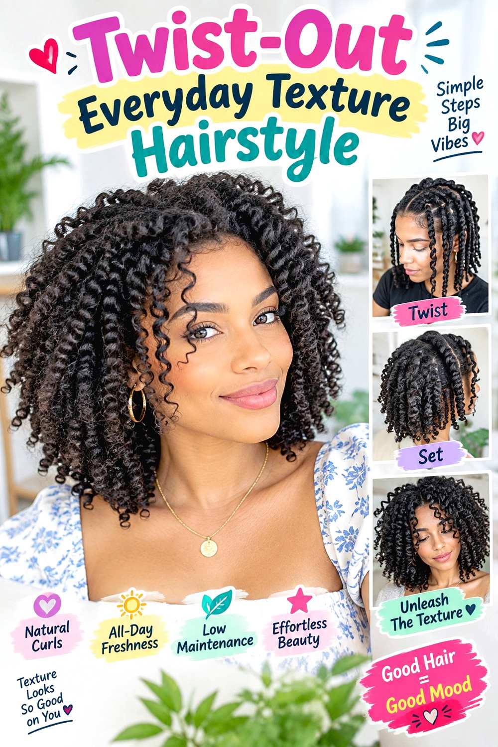 Twist-Out Everyday Texture Hairstyle
