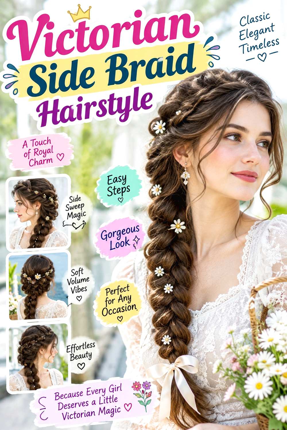 Victorian Side Braid Hairstyle