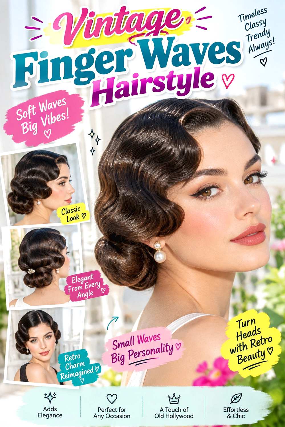 Vintage Finger Waves Hairstyle