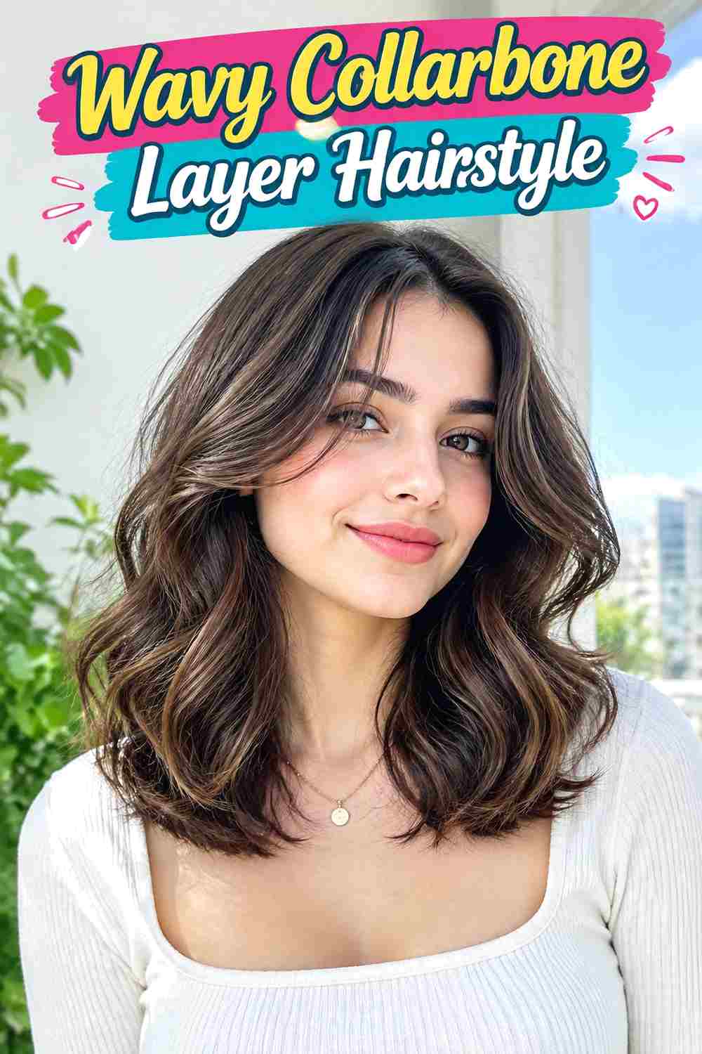 Wavy Collarbone Layer Hairstyle