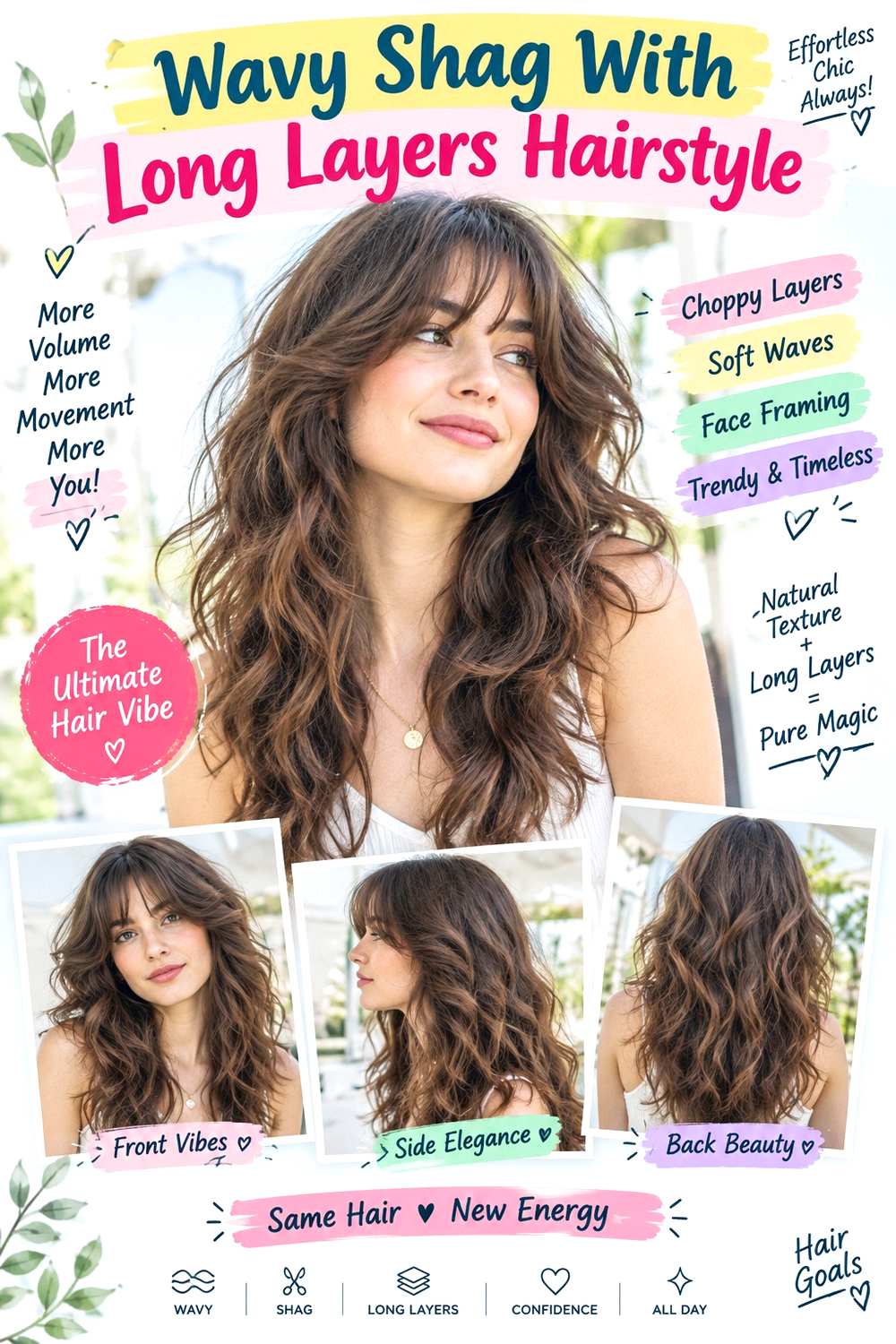 Wavy Shag With Long Layers Hairstyle