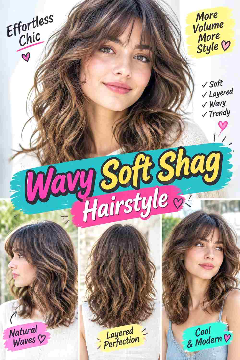 Wavy Soft Shag Hairstyle