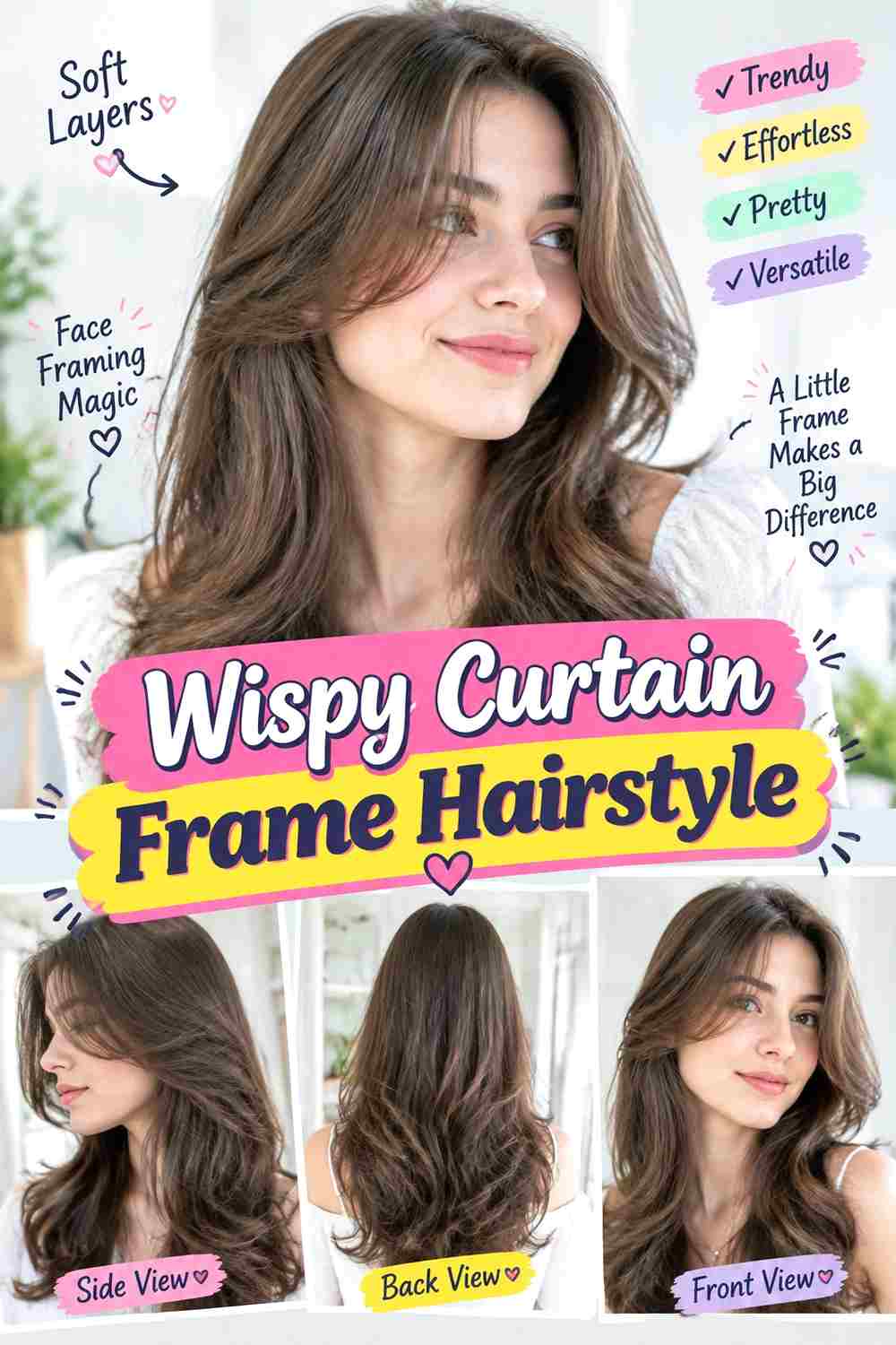 Wispy Curtain Frame Hairstyle