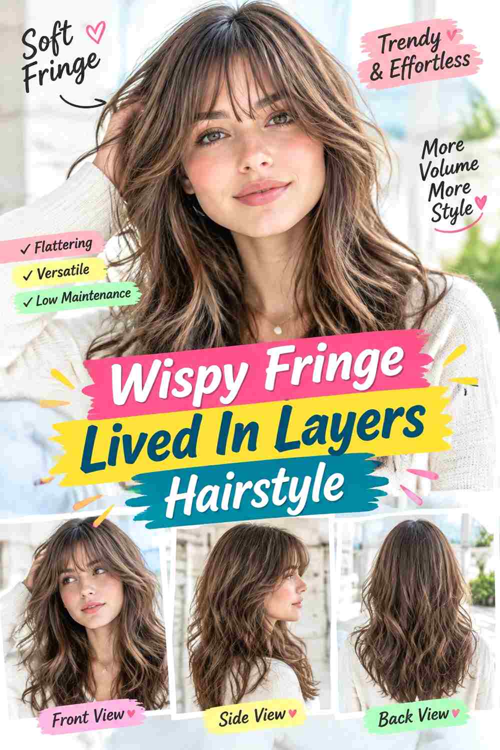 Wispy Fringe Lived In Layers Hairstyle