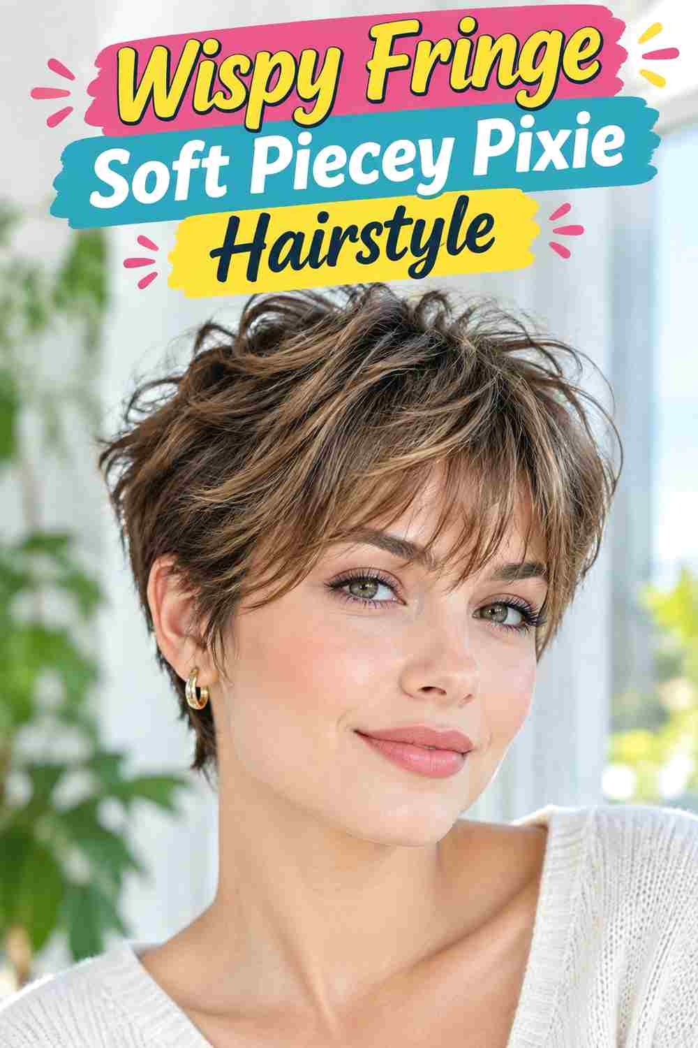Wispy Fringe Soft Piecey Pixie Hairstyle